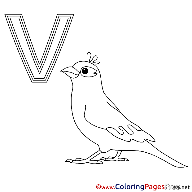 Vogel Kids Alphabet Coloring Pages