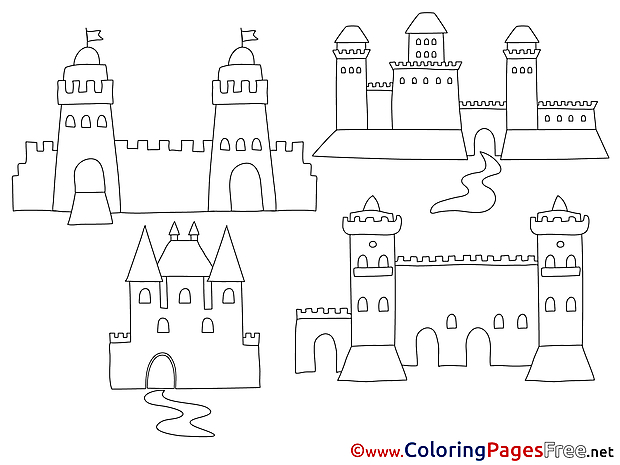 Castles printable Coloring Sheets download