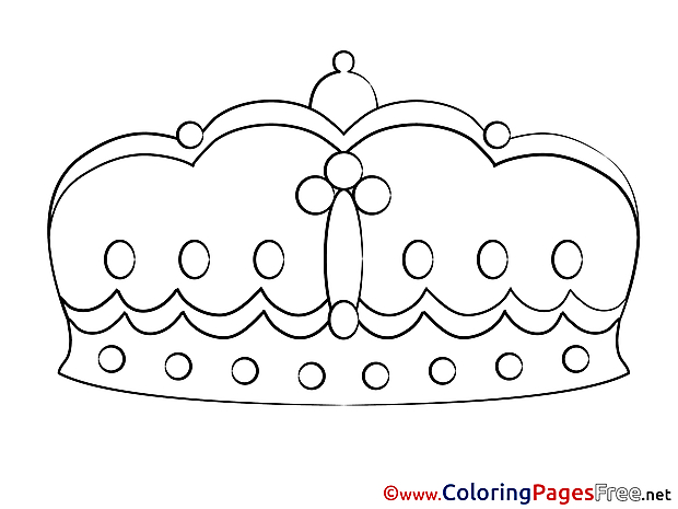 Crown Children Coloring Pages free
