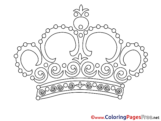 Crown Coloring Sheets download free