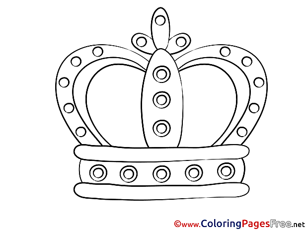 Crown download printable Coloring Pages