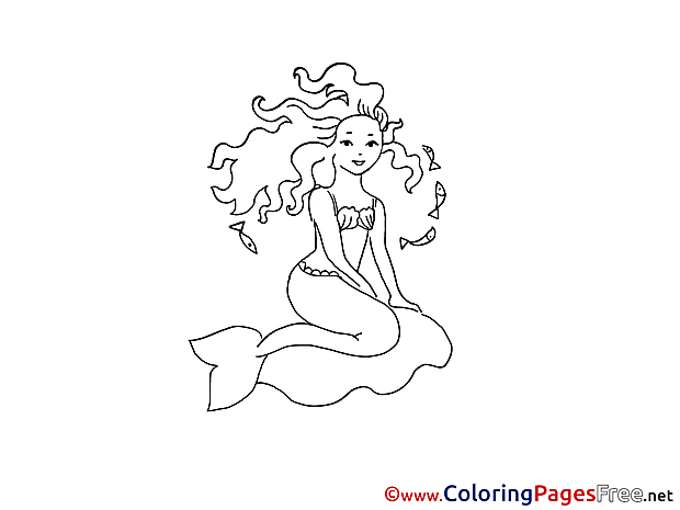 Little Mermaid printable Coloring Sheets download