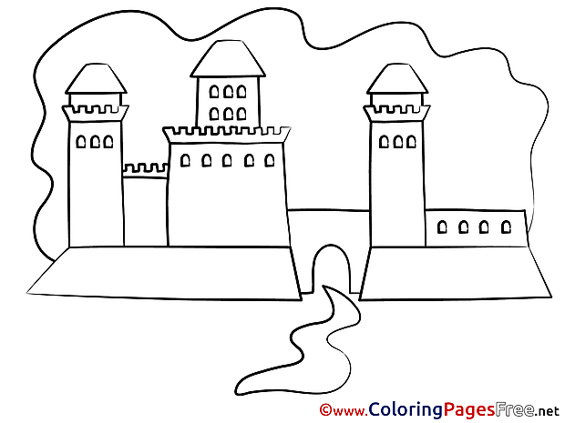 Palace printable Coloring Pages for free