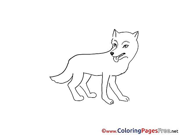 Wolf Children download Colouring Page