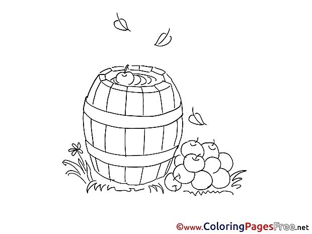 Barrel Coloring Pages for free