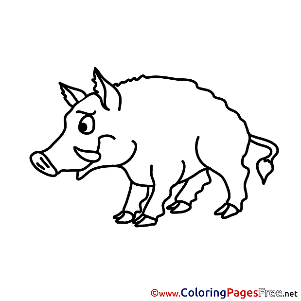 Boar free printable Coloring Sheets