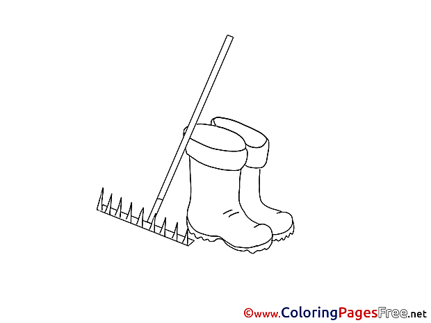 Boots Kids download Coloring Pages
