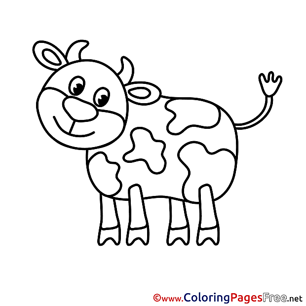 Calf download printable Coloring Pages