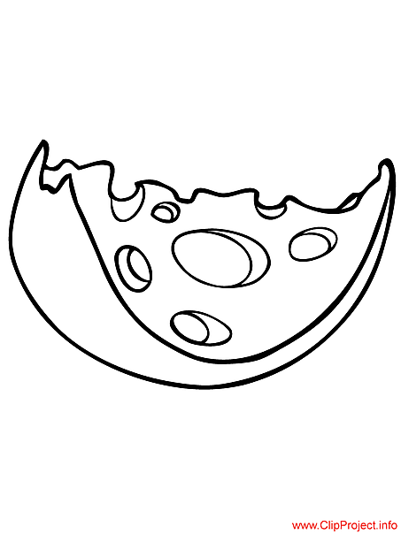Cheese coloring page food