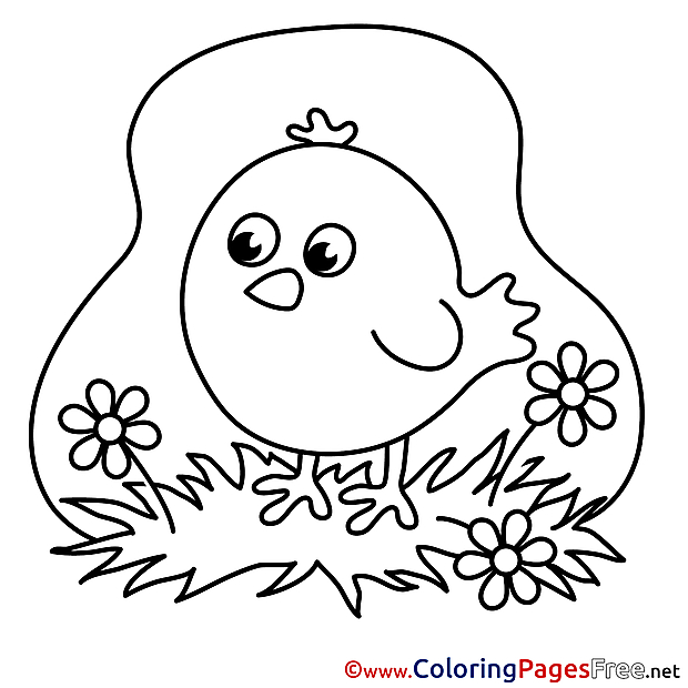 Chicken Children Coloring Pages free