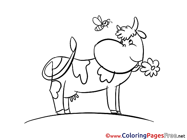Cow free printable Coloring Sheets
