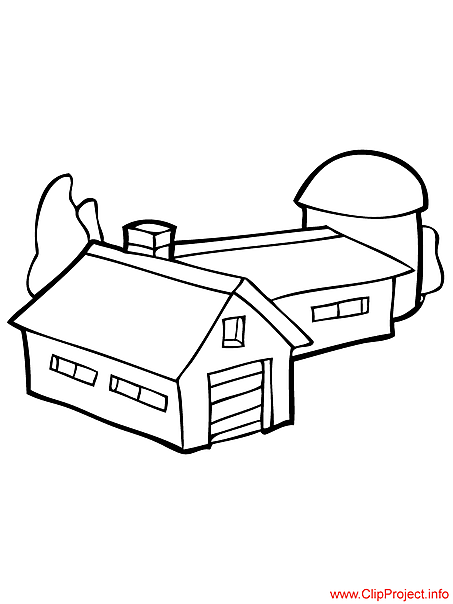 Farm coloring page