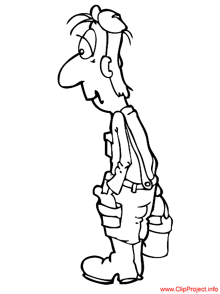Farmer coloring page for free