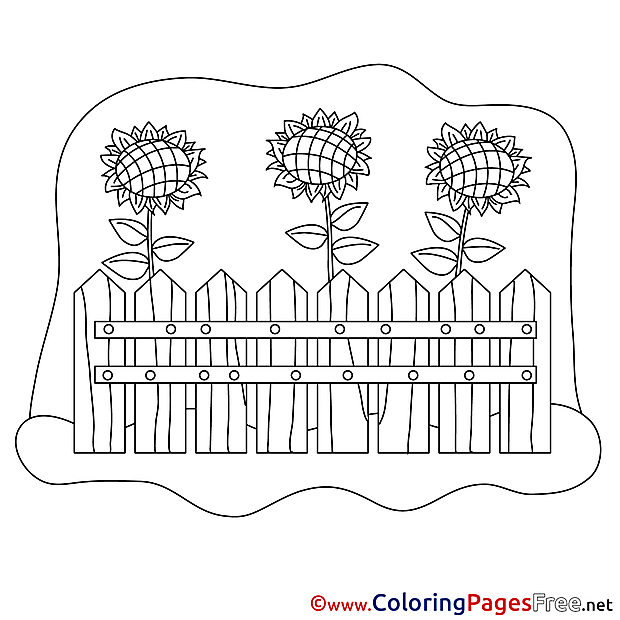 Fence download printable Coloring Pages