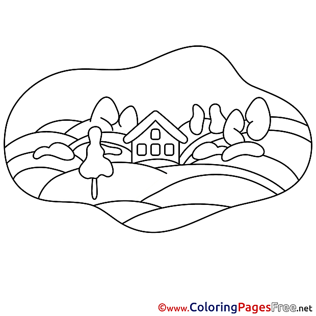 Field for free Coloring Pages download