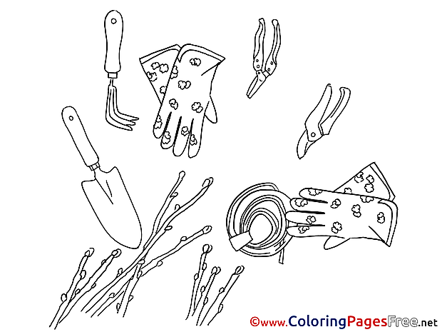 Gloves Coloring Sheets download free