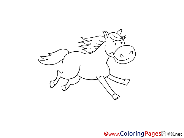 Horse free printable Coloring Sheets