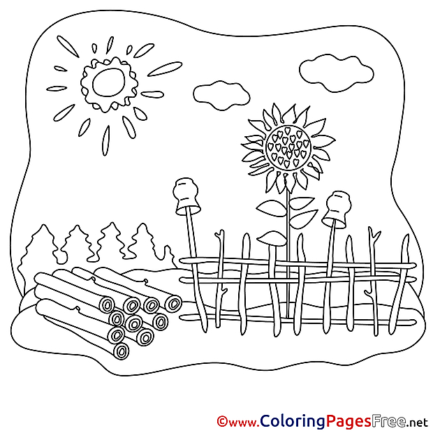 Logs Kids free Coloring Page