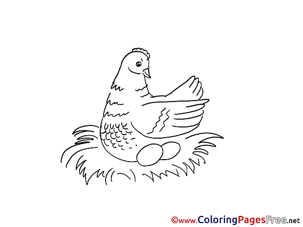 Nest Children Coloring Pages free