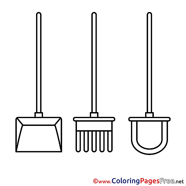 Shovel Colouring Sheet download free