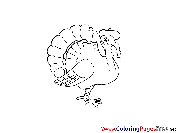 Turkey Coloring Pages for free