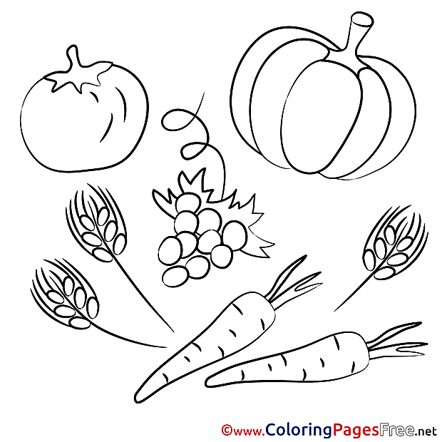 Vegetables Kids download Coloring Pages