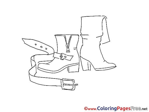 Belt Children Coloring Pages free