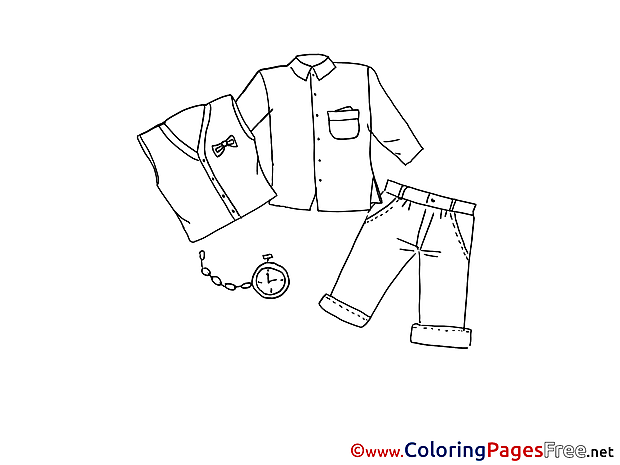 Clothes Coloring Sheets download free