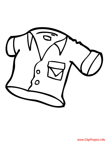 Shirt image to coloring for free