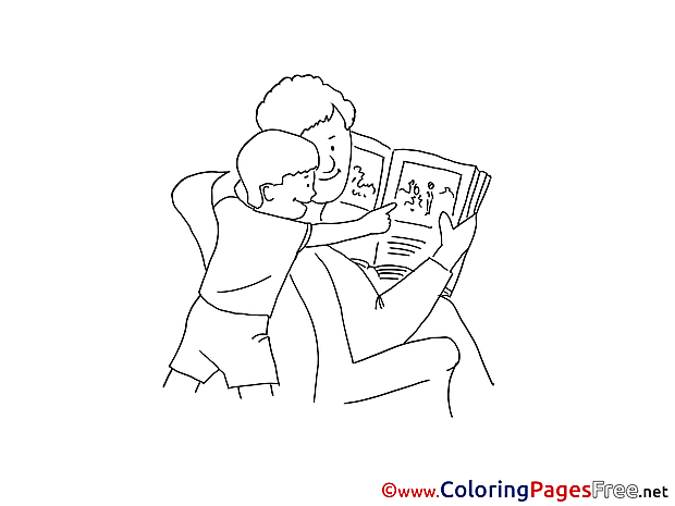 Book free Father's Day Coloring Sheets