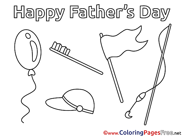 Holiday Father's Day free Coloring Pages
