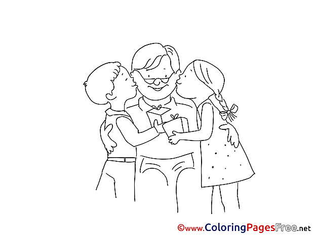 Kids Coloring Pages Father's Day for free