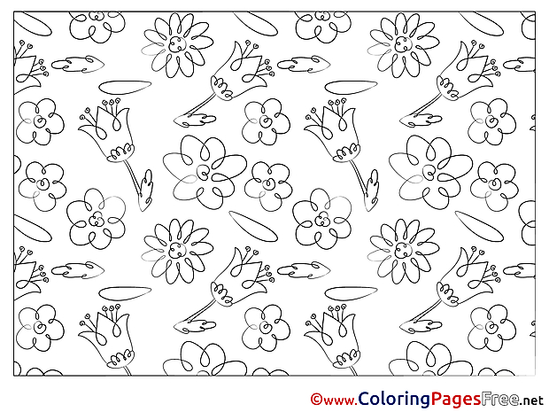 Coloring Pages Flowers for free