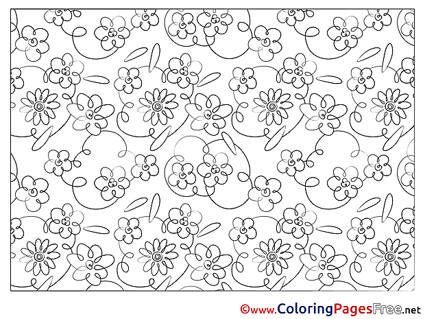 Decoration Colouring Page printable free