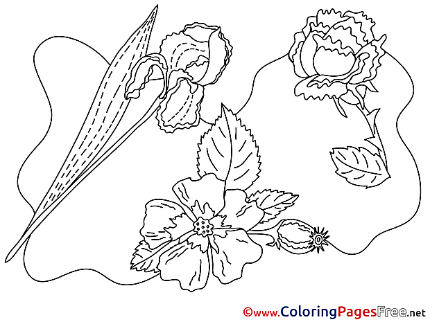 Flowering free printable Coloring Sheets