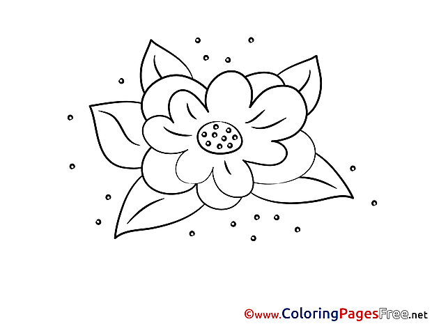 Lily Children Coloring Pages free