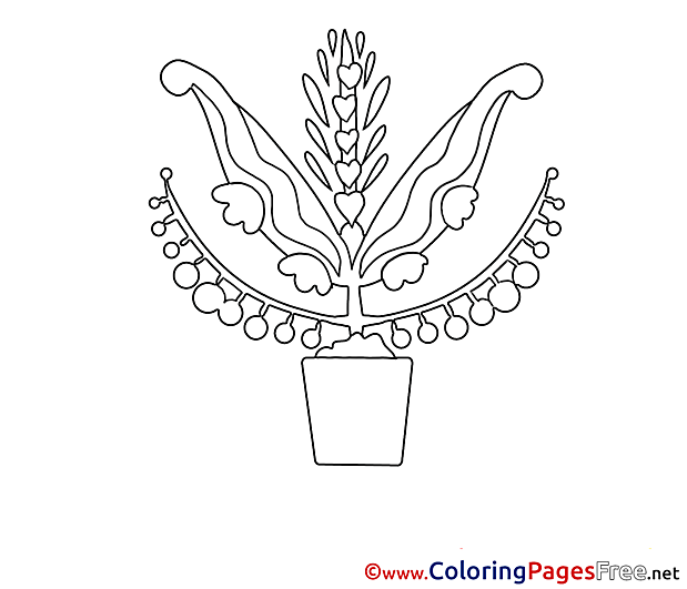 Pot Kids free Coloring Page