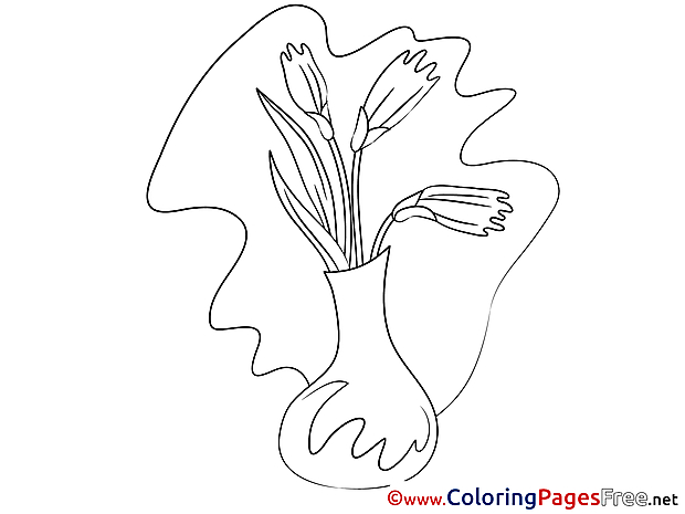 Vase printable Coloring Sheets download