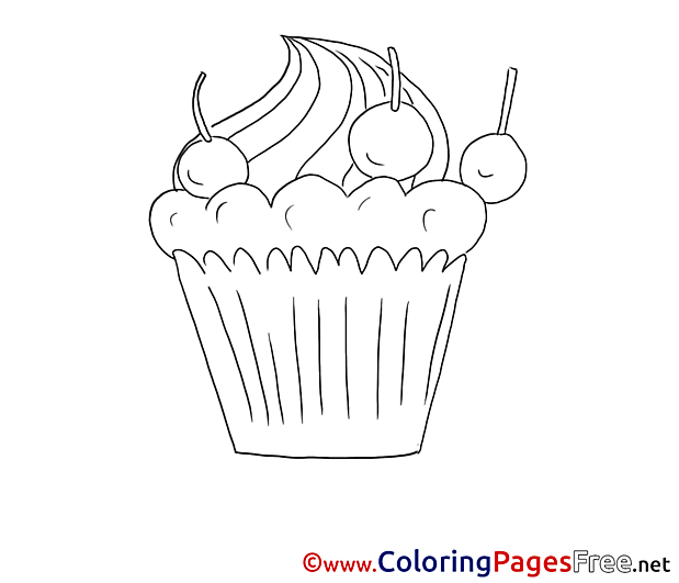 Cake download printable Coloring Pages