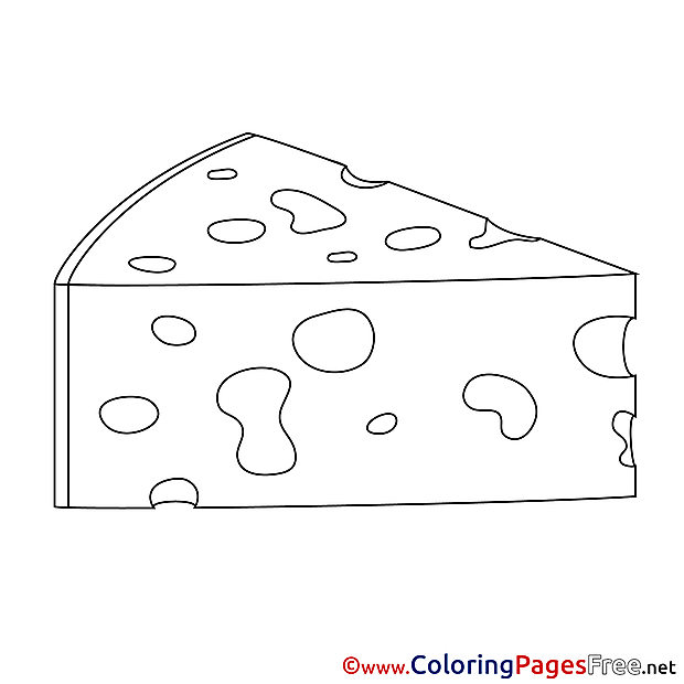 Cheese printable Coloring Pages for free