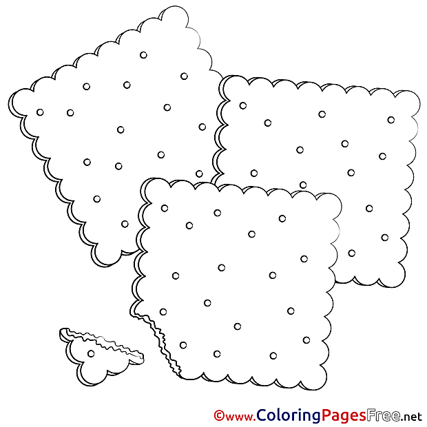 Cookie Colouring Sheet download free