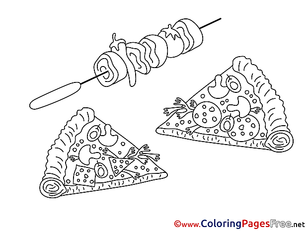 Food Coloring Pages for free