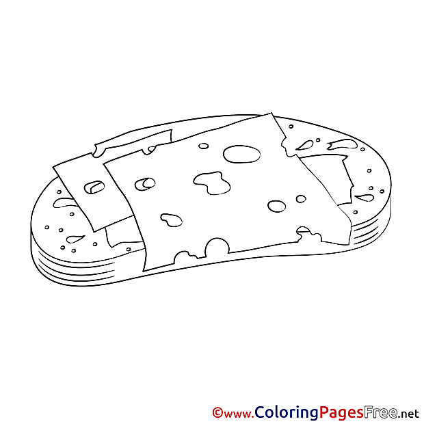 Meal download Colouring Sheet free