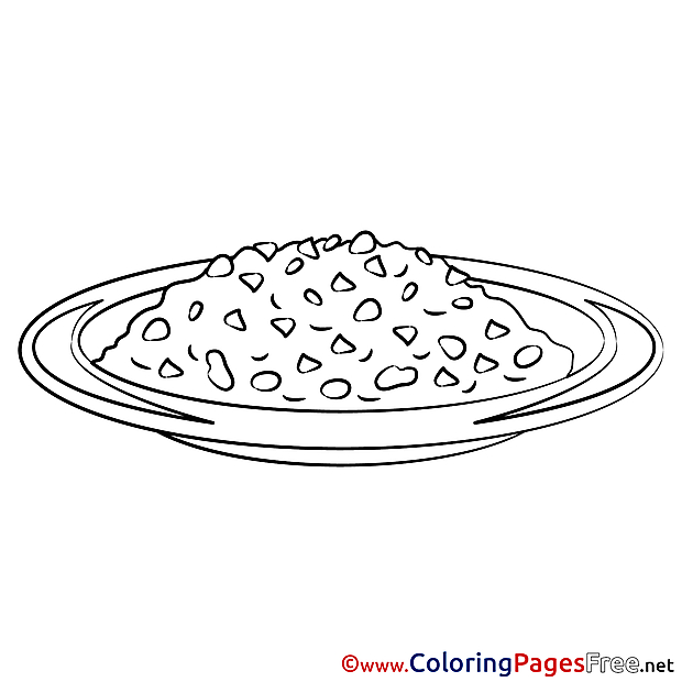 Meal Kids free Coloring Page