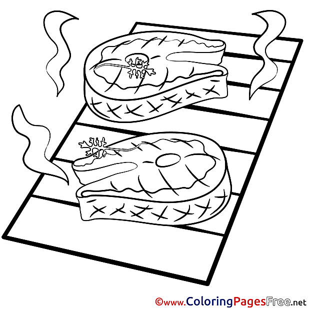 Meat Children Coloring Pages free