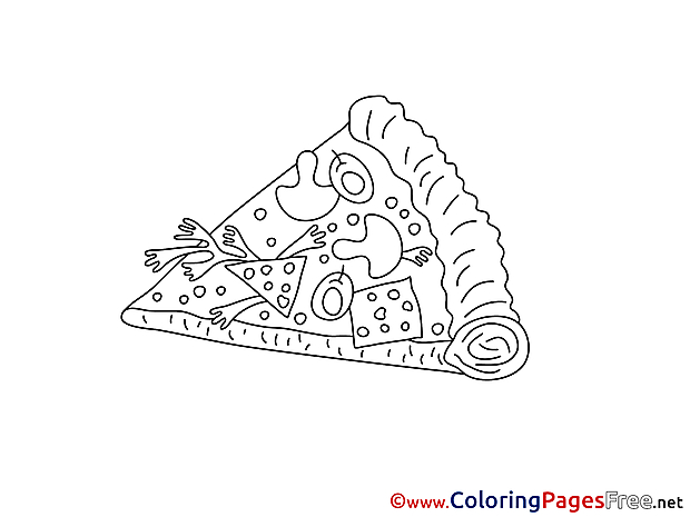 Pizza Coloring Pages for free