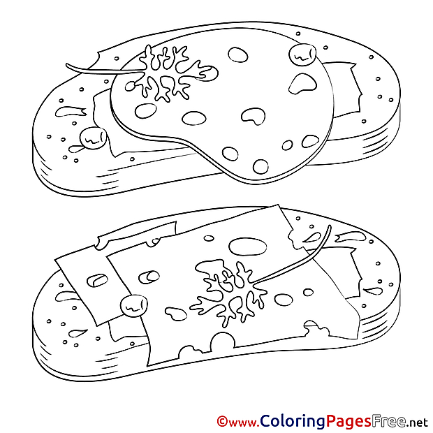 Sandwich for Children free Coloring Pages