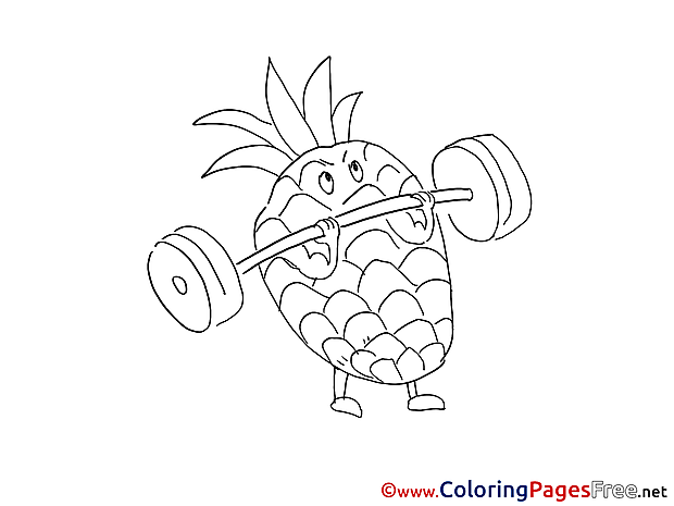 Ananas Coloring Sheets download free