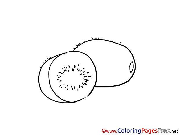 Kiwi printable Coloring Sheets download