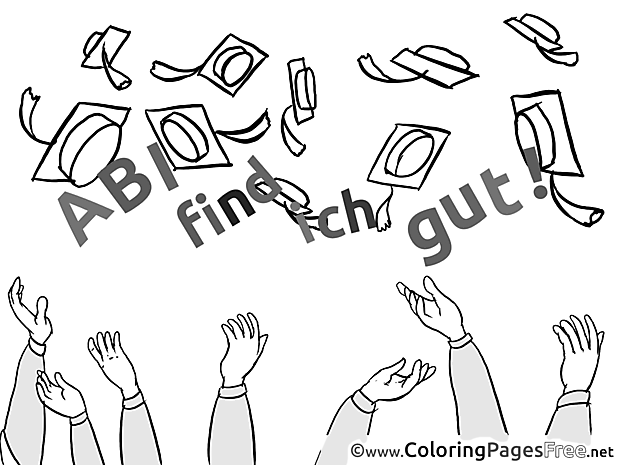 Diplomas Graduation free Coloring Pages